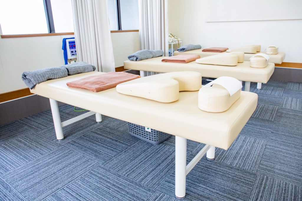 本宮市でおすすめの整骨院 ：ダリア整骨院の施術室